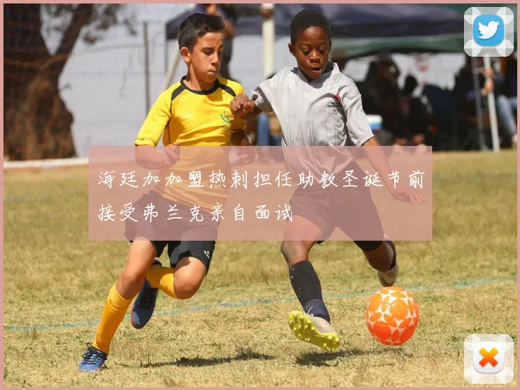 海廷加加盟热刺担任助教圣诞节前接受弗兰克亲自面试