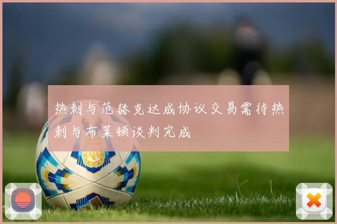 热刺与范赫克达成协议交易需待热刺与布莱顿谈判完成